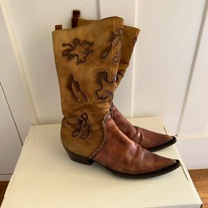 Fine Italian Leather boots size 37